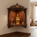 PeetalKraft Small Shirdi Sai Baba Brass Murti for Home and Office Desk, Size 4.5x4.5x8 cm, Weight 272 Grams