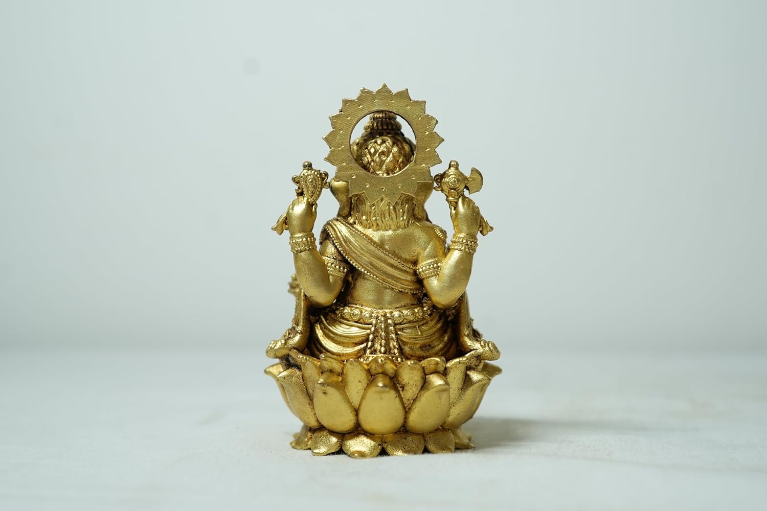 PeetalKraft Small Handmade Lord Ganesha Idol For Home Office Desk Gift Size 5X5X8 Cm Weight 100 Grams