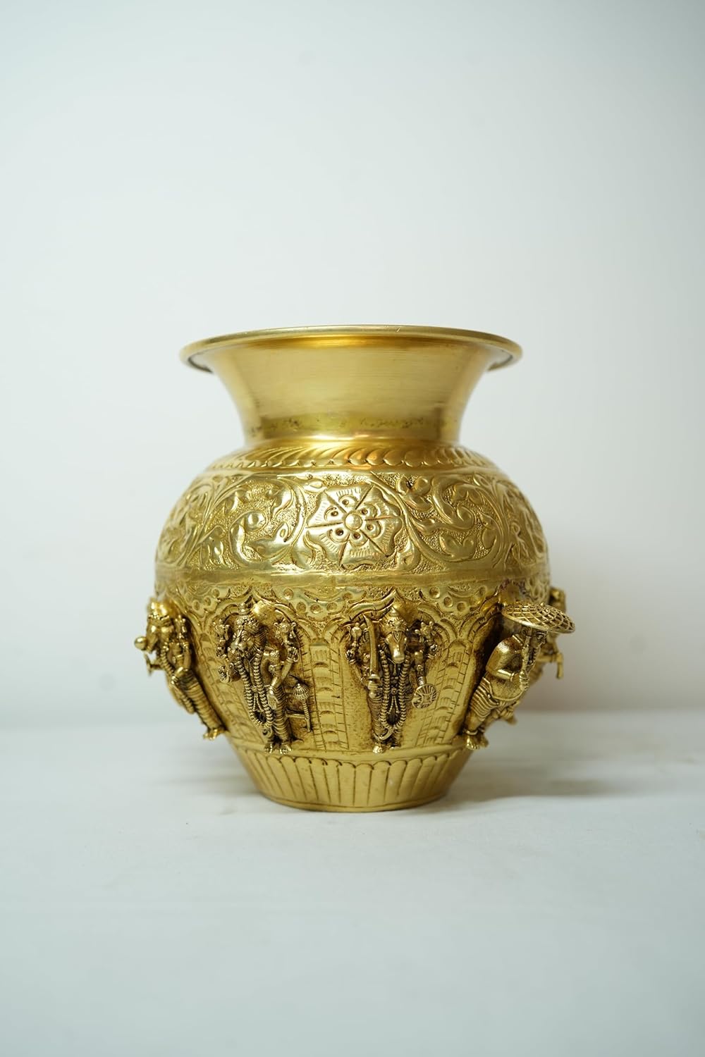 PeetalKraft Vishnu Dashavatara Kalash Ten Avatars Lota For Diwali Pooja Size Height-16 Cm Weight 750 Grams