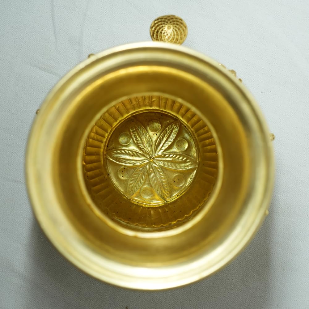 PeetalKraft Vishnu Dashavatara Kalash Ten Avatars Lota For Diwali Pooja Size Height-16 Cm Weight 750 Grams