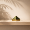PeetalKraft Brass Pyramid Vastu Yantra | Solid Brass Feng Shui Item | Home, Office & Pooja Decor | Decorative Showpiece / Vastu / Pooja Item | 200g | 5cm