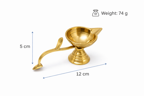 PeetalKraft Brass Aarti Diya Beat For Home Temple Pooja Aarti Festive Available In Two Variations