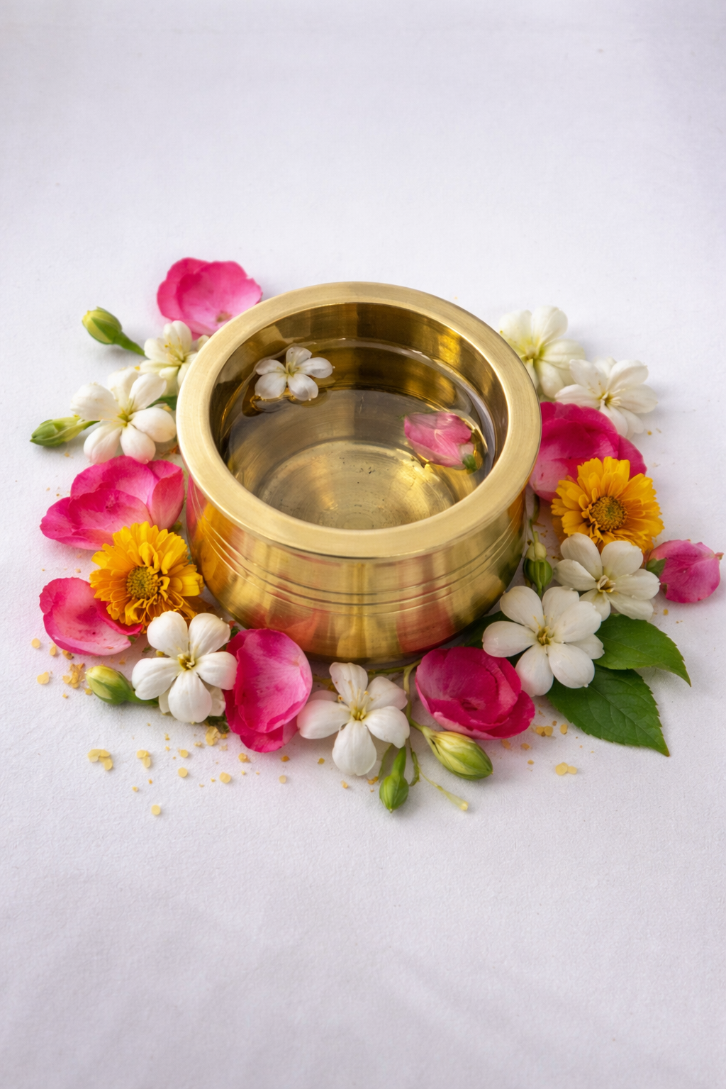 PeetalKraft Golden Brass Simple Pooja Kalash Lota for Daily Rituals, Size 7x7x8 cm, Weight 90 Grams