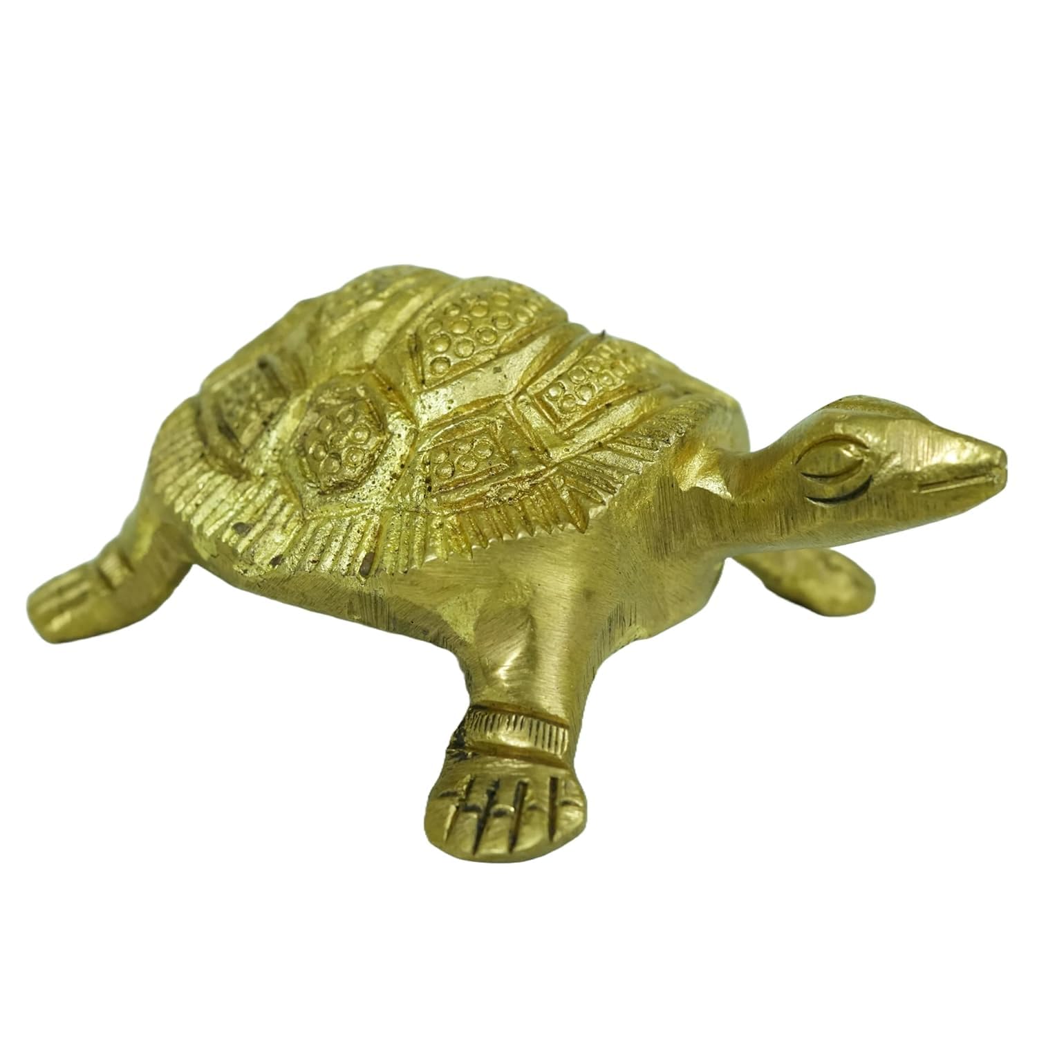 PeetalKraft Brass Tortoise Kachua for Vastu and Feng Shui Home Decor, Size 8x5x2 cm, Weight 105 Grams