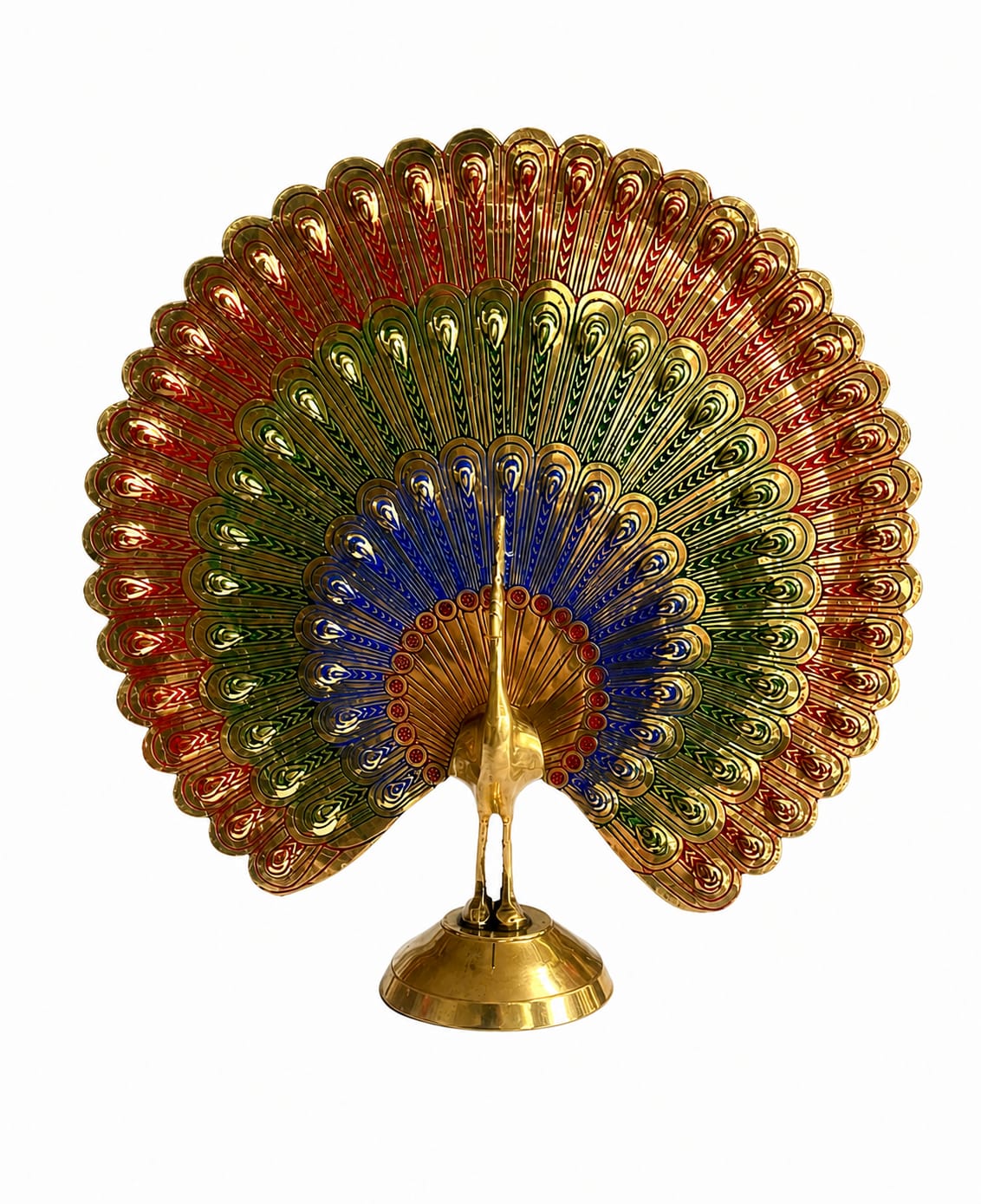 Premium Brass Peacock Showpiece | Elegant  Peacock Decorative Idol | Luxury Home Decor for Living Room, office & Table.