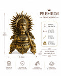 Premium Brass Hanuman Ji with Gada Idol | Lord Hanuman Murti for Home Temple, Pooja Room & Decor