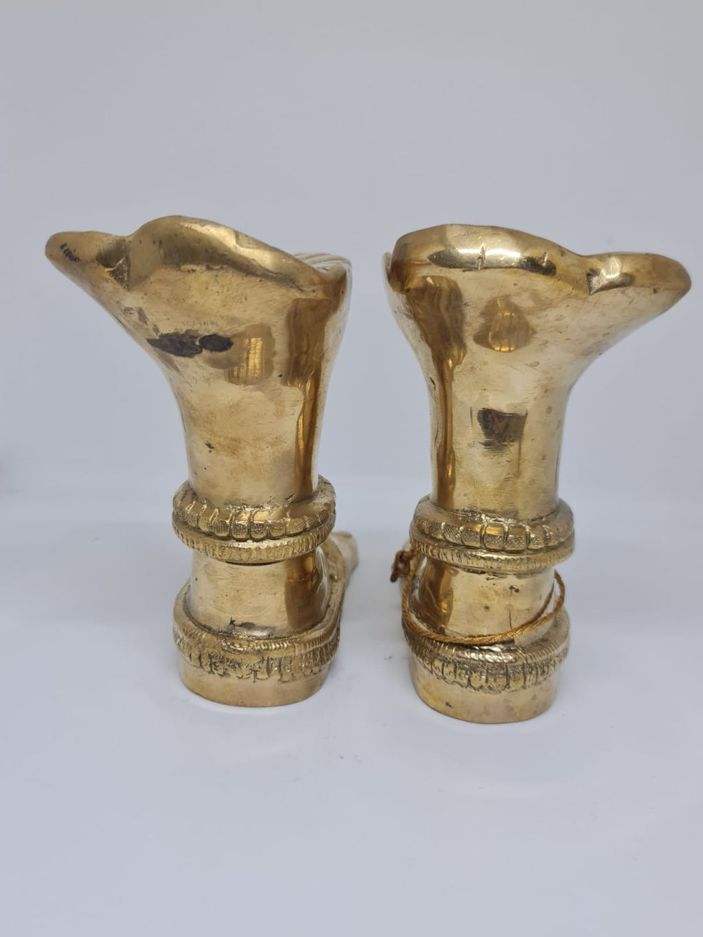 PeetalKraft Premium Laxmi Charan Paduka – Brass Laxmi Footprints for Diwali Puja & Home Decor