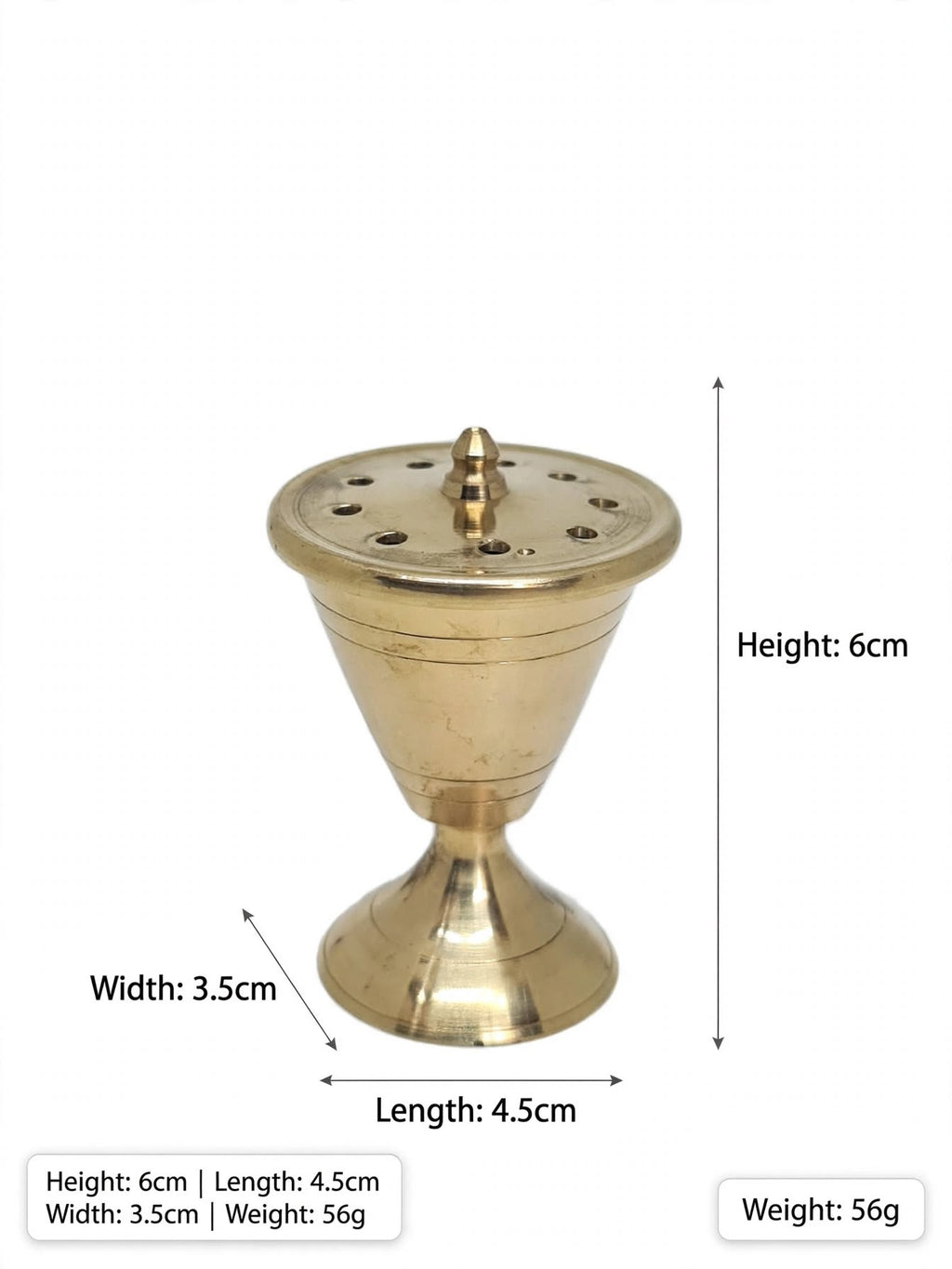 Premium Brass Incense Stick Holder - Traditional Pooja & Home Decor.