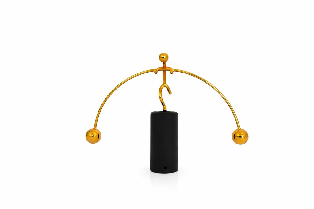 peetalkraft Lady circus Balance Toy with Black Base – Desktop Kinetic Art Decor | Anti-Gravity Balancing Sculpture | Office & Home Decorative Showpiece (16 cm x 11 cm, 100g)ll
