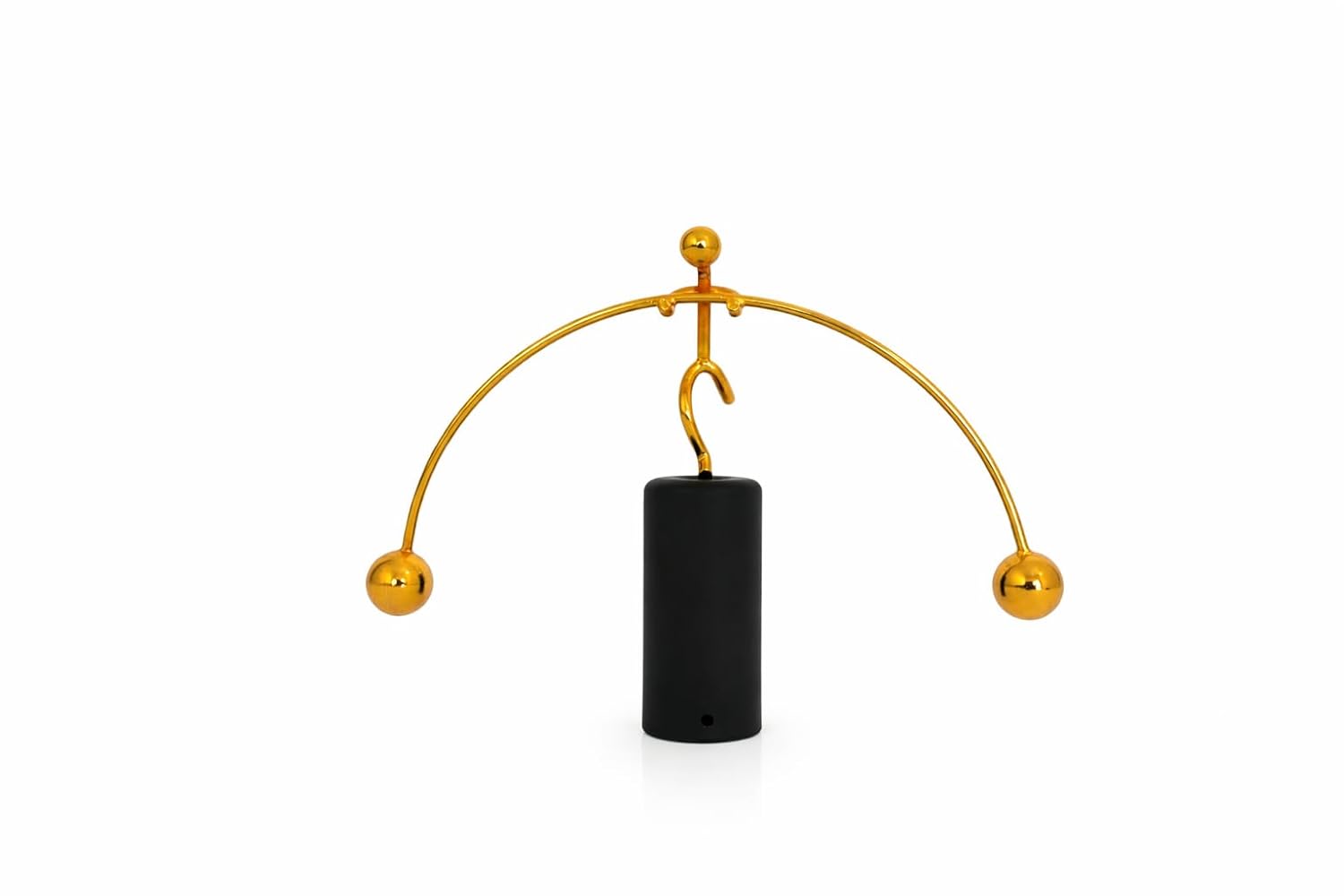 peetalkraft Lady circus Balance Toy with Black Base – Desktop Kinetic Art Decor | Anti-Gravity Balancing Sculpture | Office & Home Decorative Showpiece (16 cm x 11 cm, 100g)ll