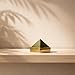 PeetalKraft Brass Pyramid Vastu Yantra | Solid Brass Feng Shui Item | Home, Office & Pooja Decor | Decorative Showpiece / Vastu / Pooja Item | 100g | 3cm